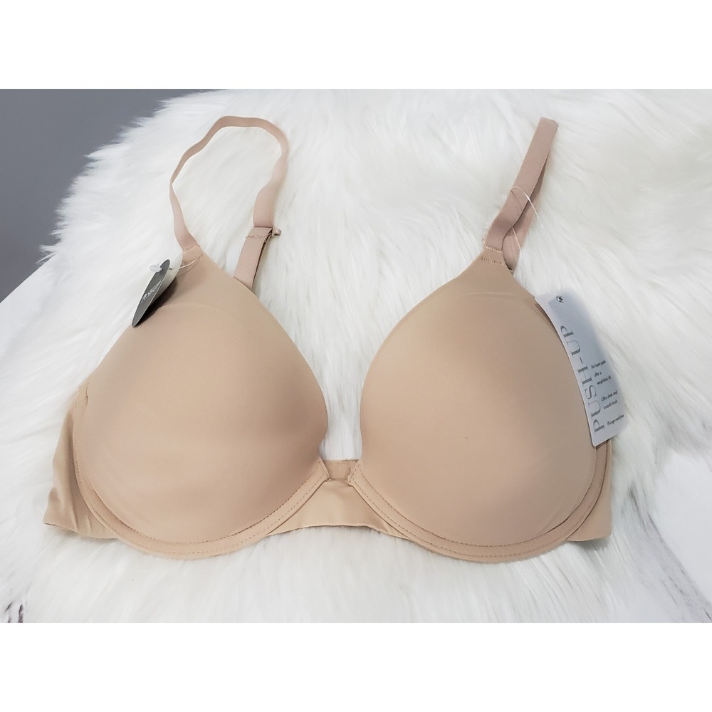 NEW Women's NATORI 727229 Cafe‎ Minimal Convertible Push-Up Bra Size 34D